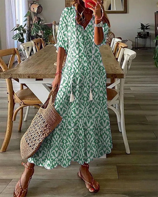 Luna | Relaxed Boho Midi Dress