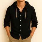 Hoodie Linnen™ Camisa de Lujo con Capucha – Elegancia y Estilo