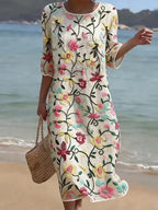 Vestido Bordado Elegante