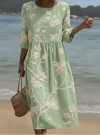 Vestido Bordado Elegante