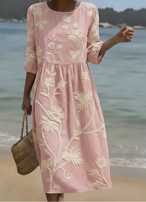 Vestido Bordado Elegante