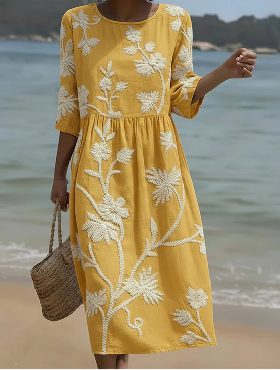 Vestido Bordado Elegante