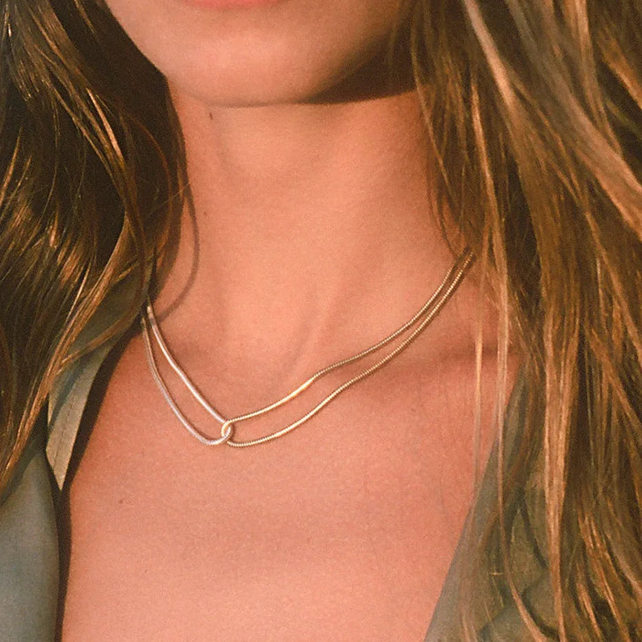 Talia Two-Tone Necklace