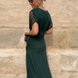 Luisa | Elegante vestido largo de fiesta con cuello en V