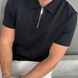 Polo Elegante Interlock Premium con Cremallera Lurea