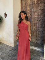 Vestido Toledo en terracota claro