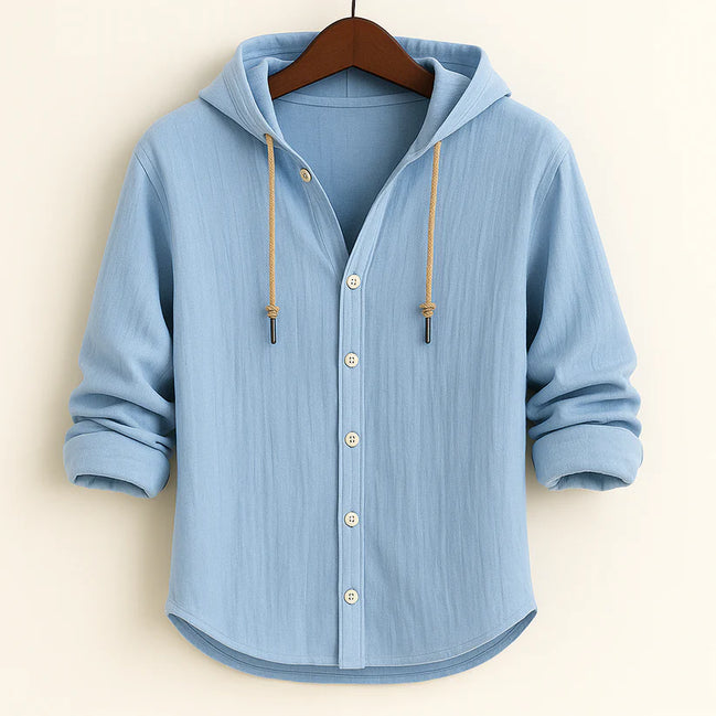 Hoodie Linnen™ Camisa de Lujo con Capucha – Elegancia y Estilo