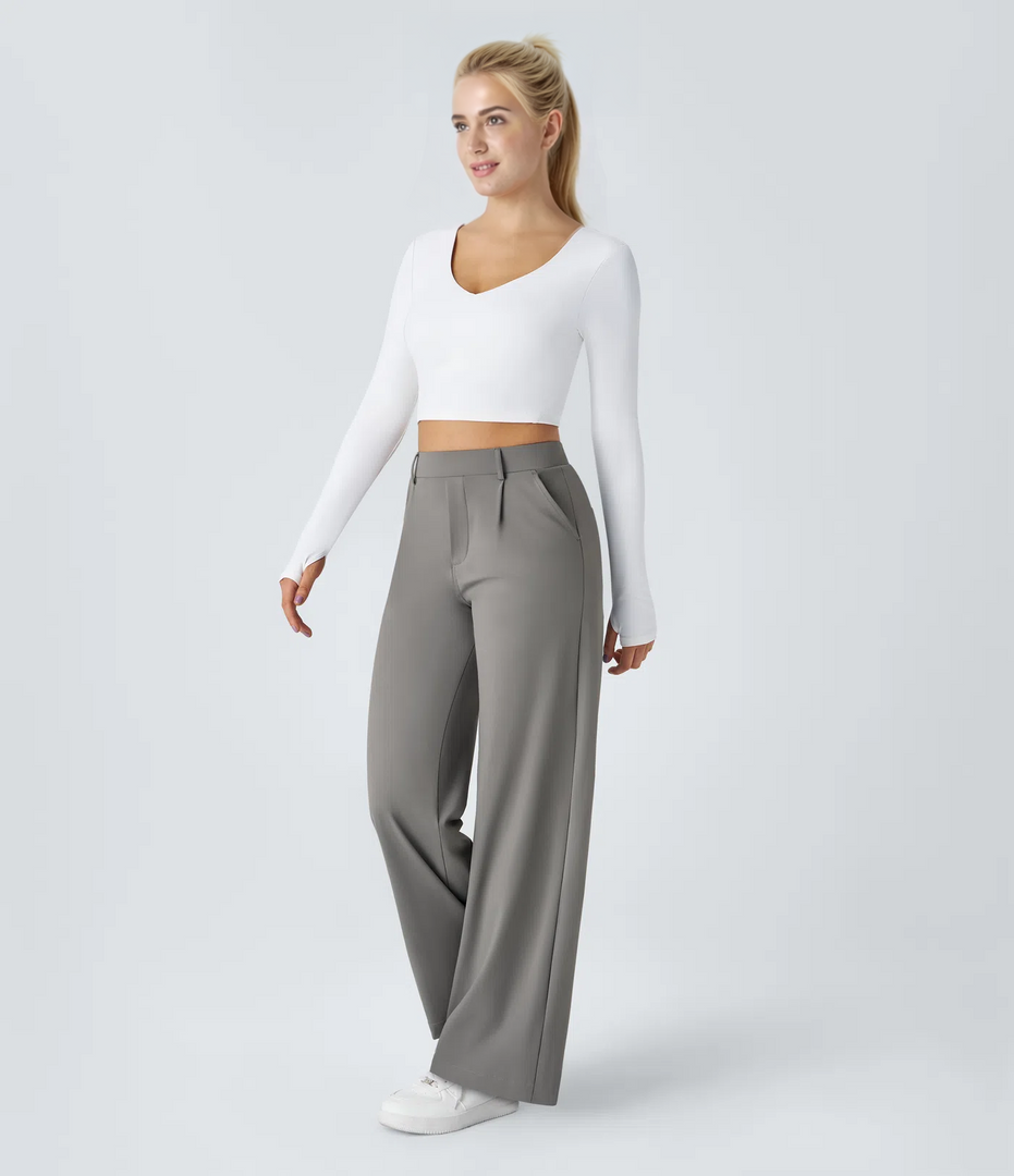 Elegant Stretch Linnen™ Pants - Perfect Line - Wrinkle-Resistant