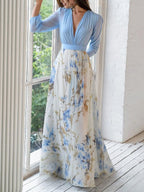 Hermoso Vestido Maxi con Estampado Floral