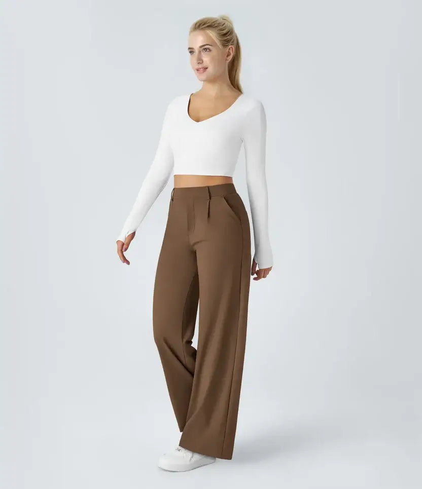 Elegant Stretch Linnen™ Pants - Perfect Line - Wrinkle-Resistant