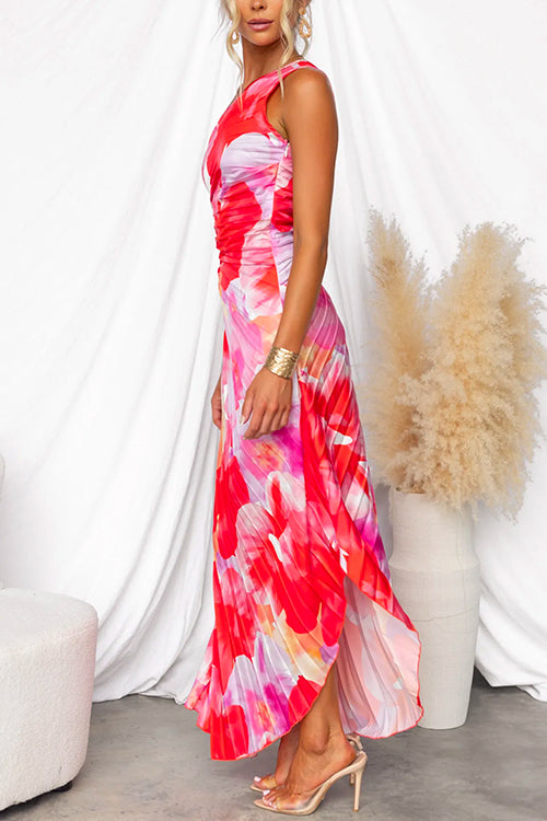 Yanira™ | Vestido Plisado de Un Hombro
