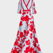 Pilar | Elegante vestido largo con escote profundo