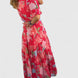 Miriam – Vestido floral con cuello en V