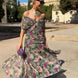 Luisa | Elegante vestido largo de fiesta con cuello en V