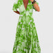 Miriam – Vestido floral con cuello en V