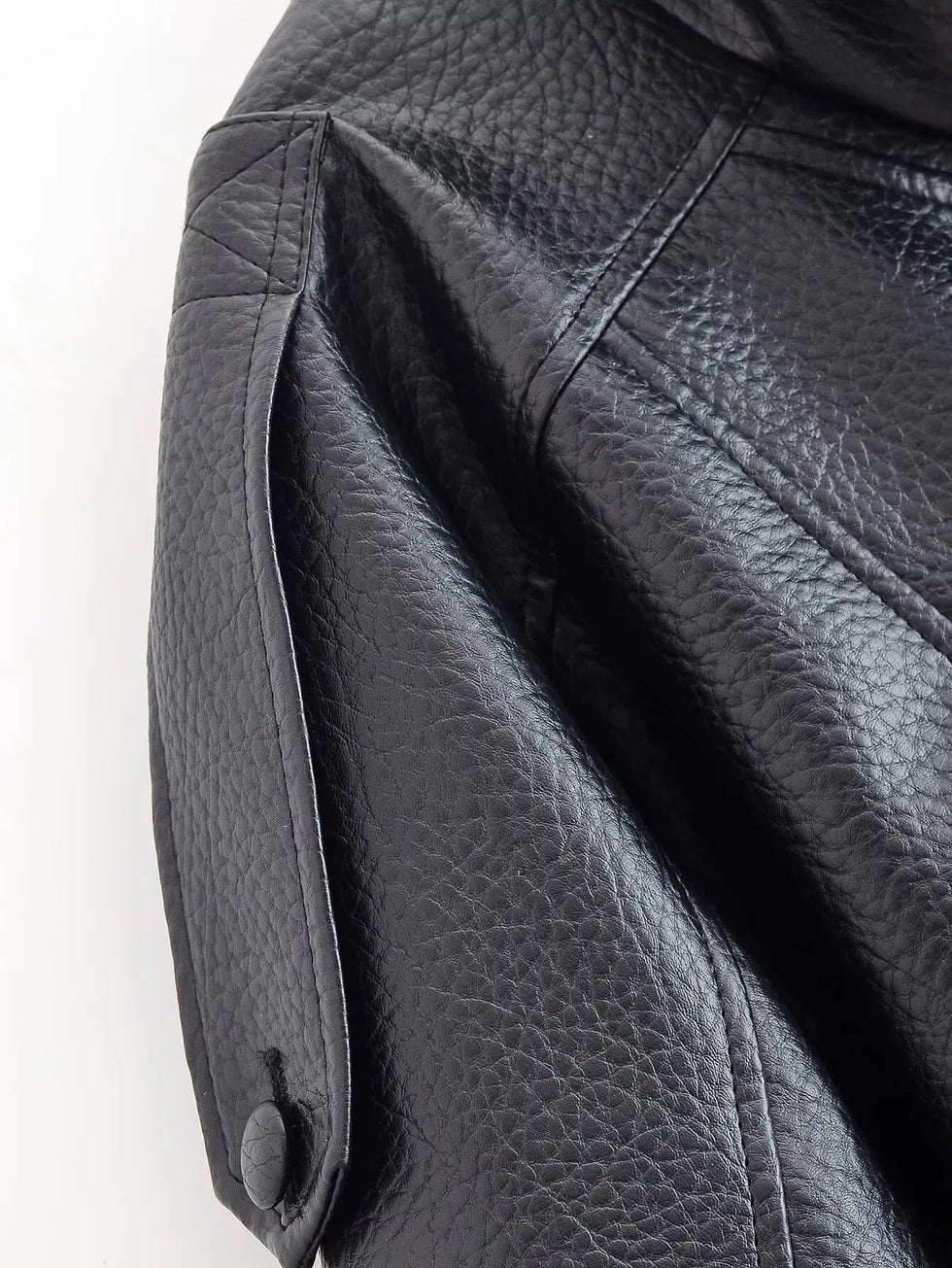 Chaqueta de cuero asimétrica Notting Hill