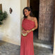 Toledo dress in light terracotta