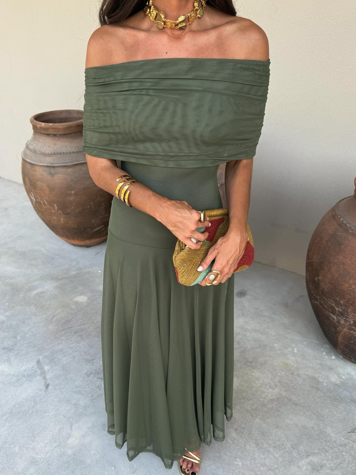 Toledo dress in green