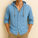Hoodie Linnen™ Camisa de Lujo con Capucha – Elegancia y Estilo