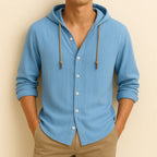 Hoodie Linnen™ Camisa de Lujo con Capucha – Elegancia y Estilo