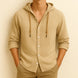 Hoodie Linnen™ Camisa de Lujo con Capucha – Elegancia y Estilo