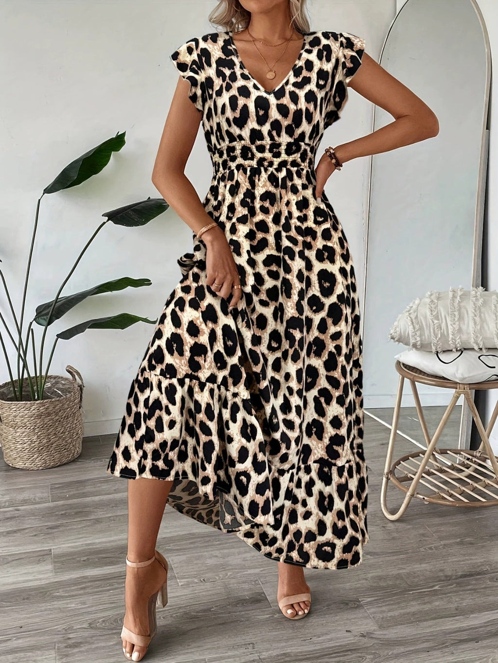 Celia - Vestido maxi barroco con escote