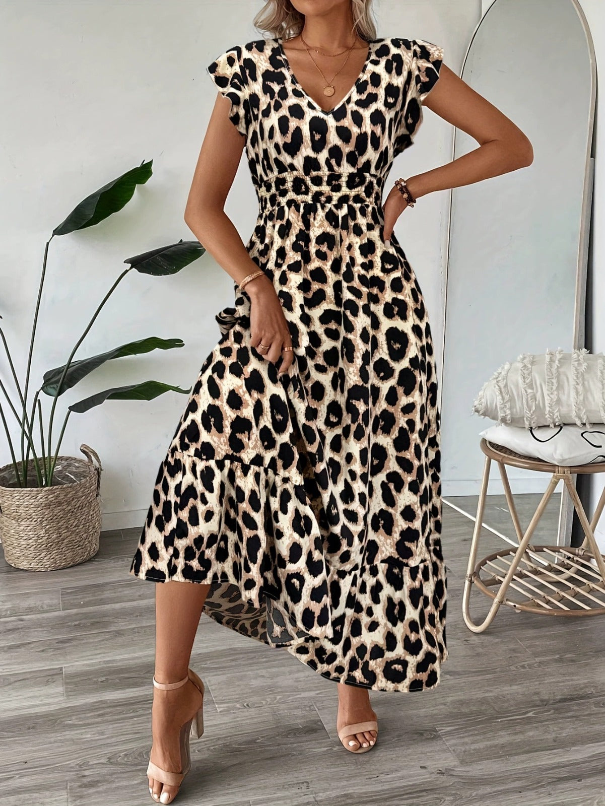 Celia - Vestido maxi barroco con escote