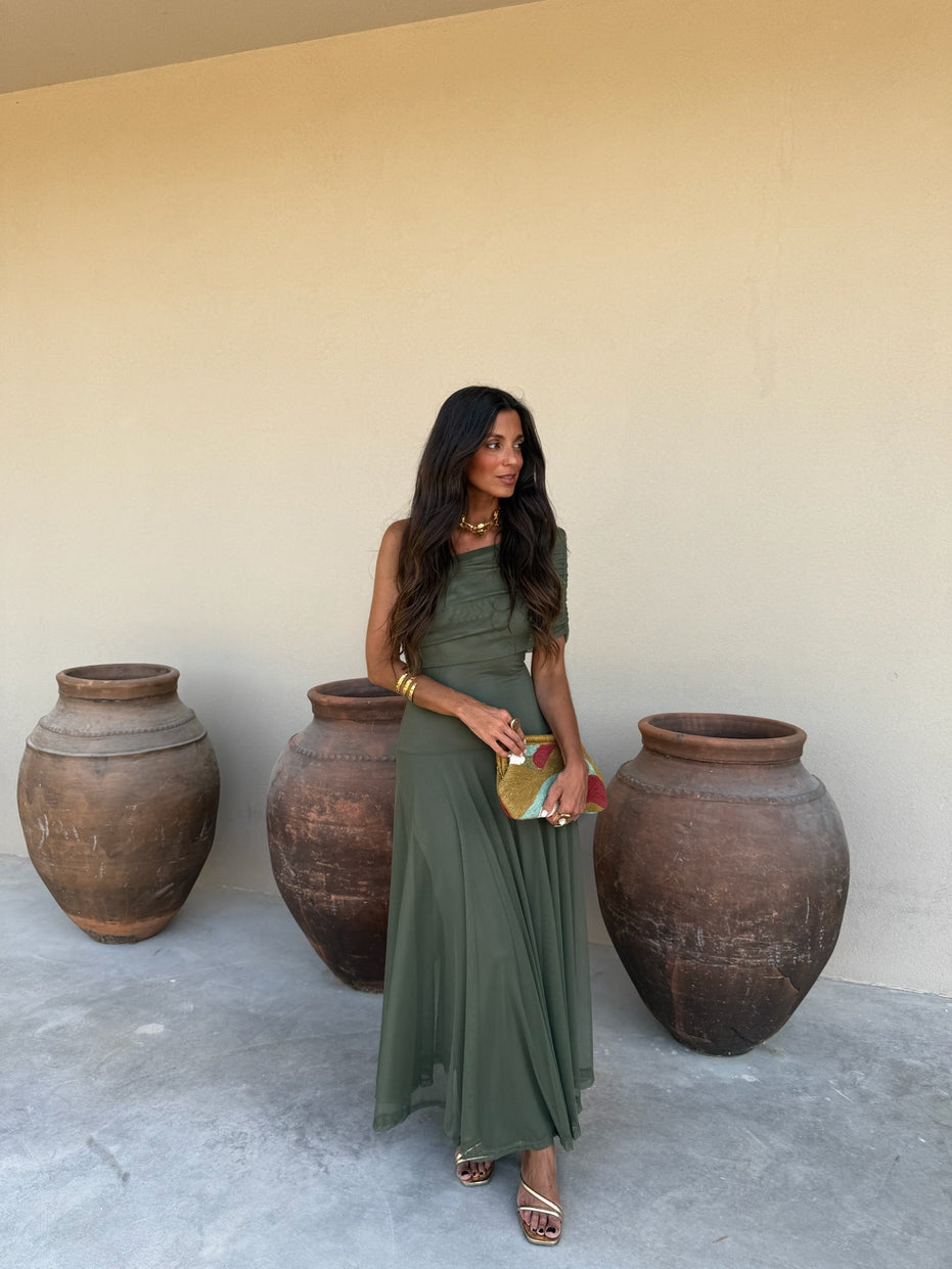 Toledo dress in green
