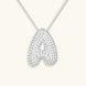 Bubble Initial Diamond Necklace