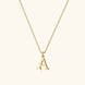Therese Letter Initial Gold Necklace