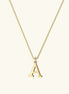 Therese Letter Initial Gold Necklace