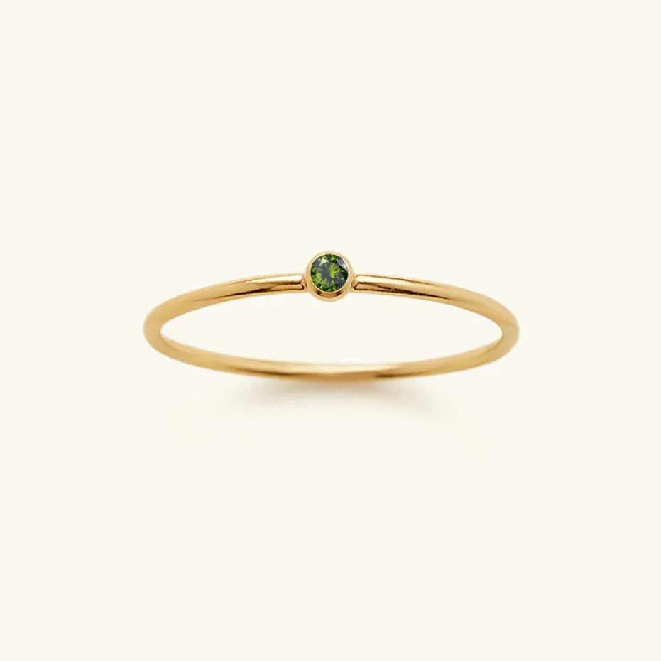 Amelia Birthstone Stacker Ring