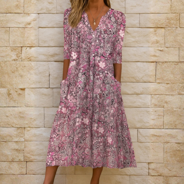 Olivia Vestido elegante con Escote en V