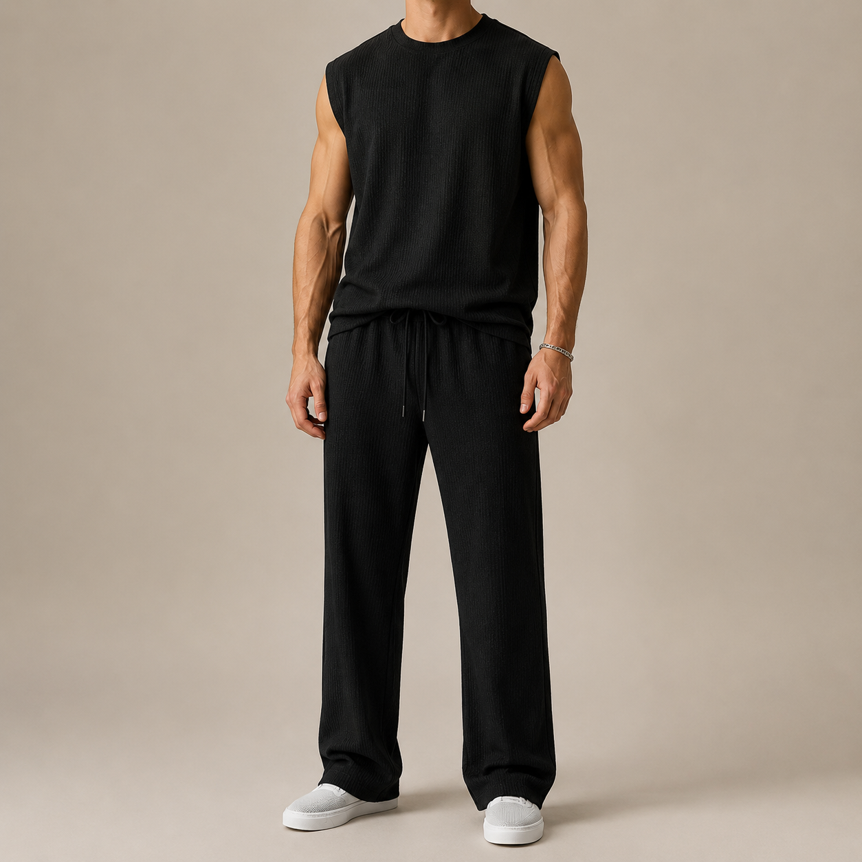 Dante - Conjunto de Pantalón y Camisa Sin Mangas