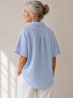 Sonia - Blusa con cuello y detalle de botones
