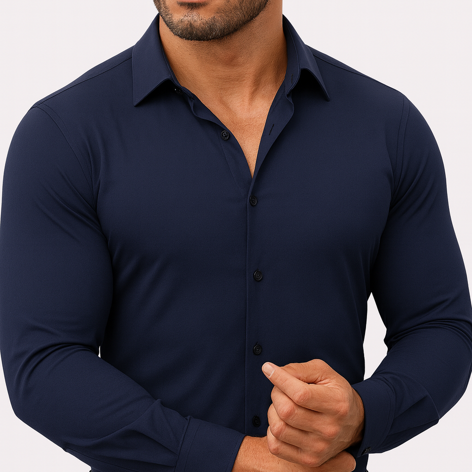 Camisa Stretch Antirrugas – Corte Perfecto - Premium