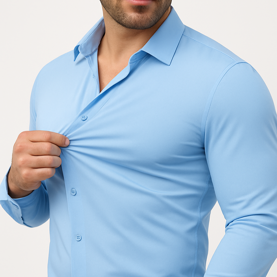 Camisa Stretch Antirrugas – Corte Perfecto - Premium