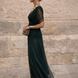 Vestido maxi elegante para fiesta con escote en corazón