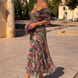 Vestido maxi elegante para fiesta con escote en corazón