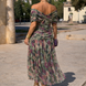 Vestido maxi elegante para fiesta con escote en corazón