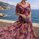 Vestido maxi elegante para fiesta con escote en corazón
