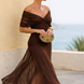 Vestido maxi elegante para fiesta con escote en corazón