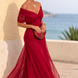 Vestido maxi elegante para fiesta con escote en corazón