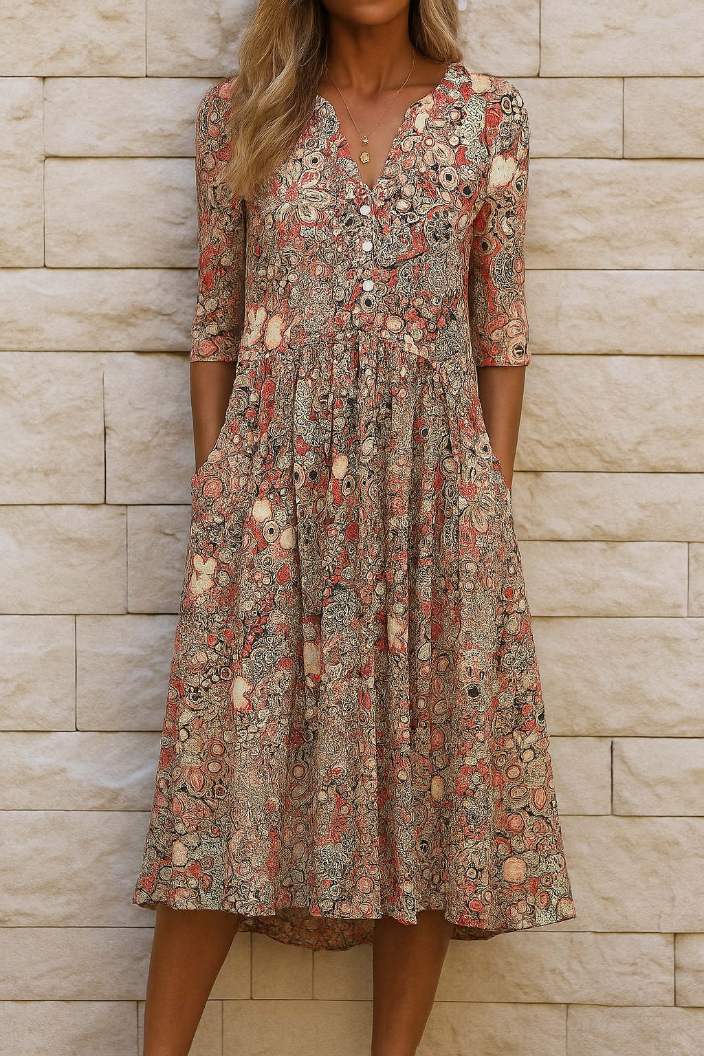 Olivia Vestido elegante con Escote en V
