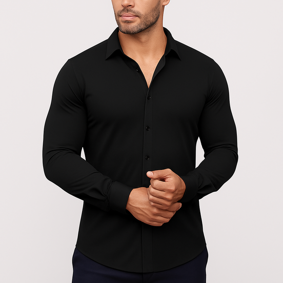 Camisa Stretch Antirrugas – Corte Perfecto - Premium