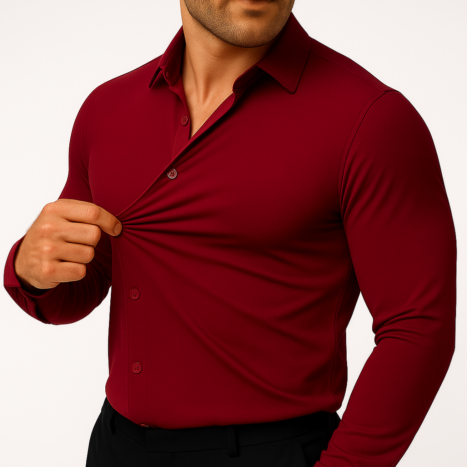 Camisa Stretch Antirrugas – Corte Perfecto - Premium