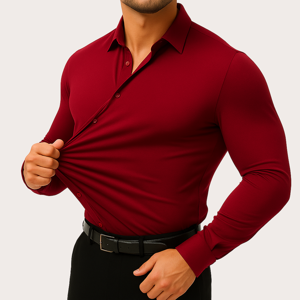 Camisa Stretch Antirrugas – Corte Perfecto - Premium