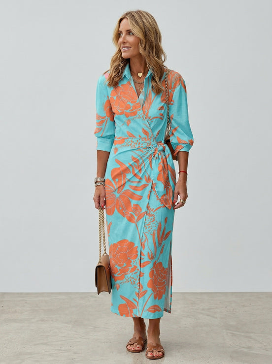 Cecilia™ Striped elegant dress