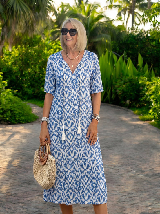 Luna | Relaxed Boho Midi Dress