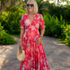 Miriam – Vestido floral con cuello en V